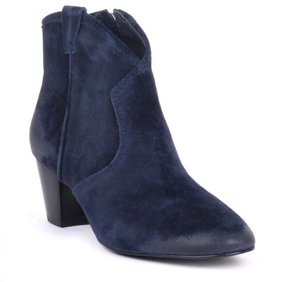 Ash Spiral Midnight Blue Suede Booties size 37.5 - Picture 1 of 10
